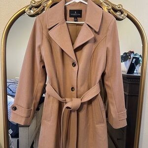 London Fog Women's Camel Trench Coat